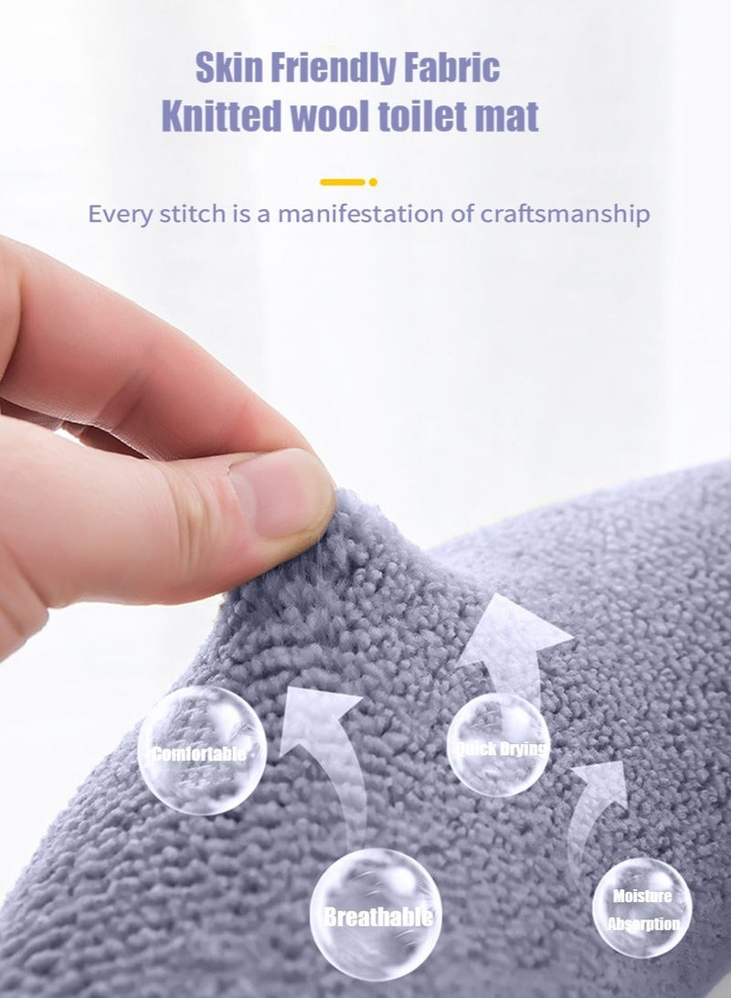 HOMESTAR Toilet Seat Cover, 1 Pieces Washable Home Bathroom Cover Pads Cushion Accessories Covers - Image 4