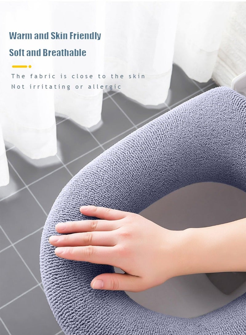 HOMESTAR Toilet Seat Cover, 1 Pieces Washable Home Bathroom Cover Pads Cushion Accessories Covers - Image 3