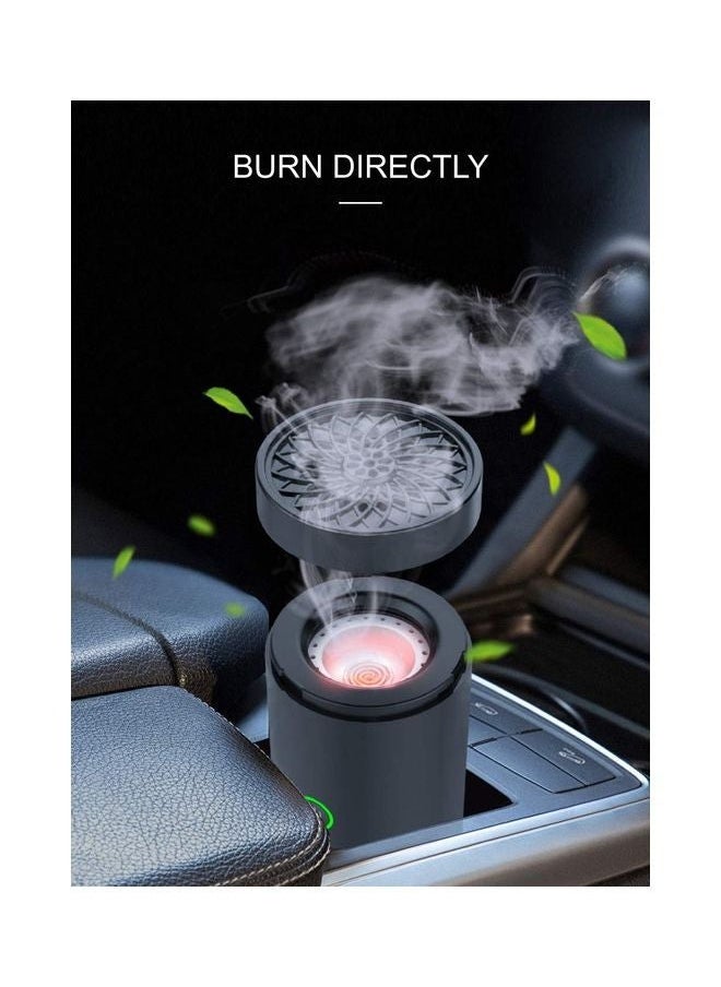 Bukhoor Car USB Type-C Power Rechargeable Incense Burner  Incense Burner Decorations Home and Office Fragrance 16.4x9.6x9.4 cm Black  - Image 5