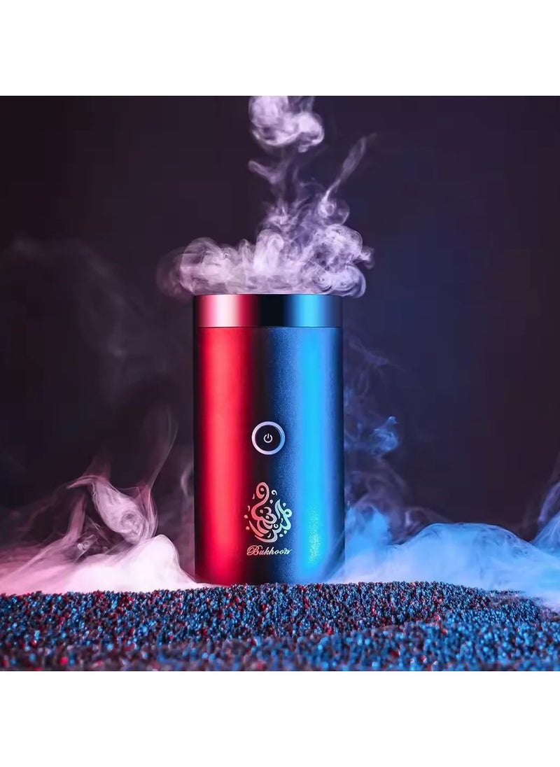 Bukhoor Car USB Type-C Power Rechargeable Incense Burner  Incense Burner Decorations Home and Office Fragrance 16.4x9.6x9.4 cm Black  - Image 3