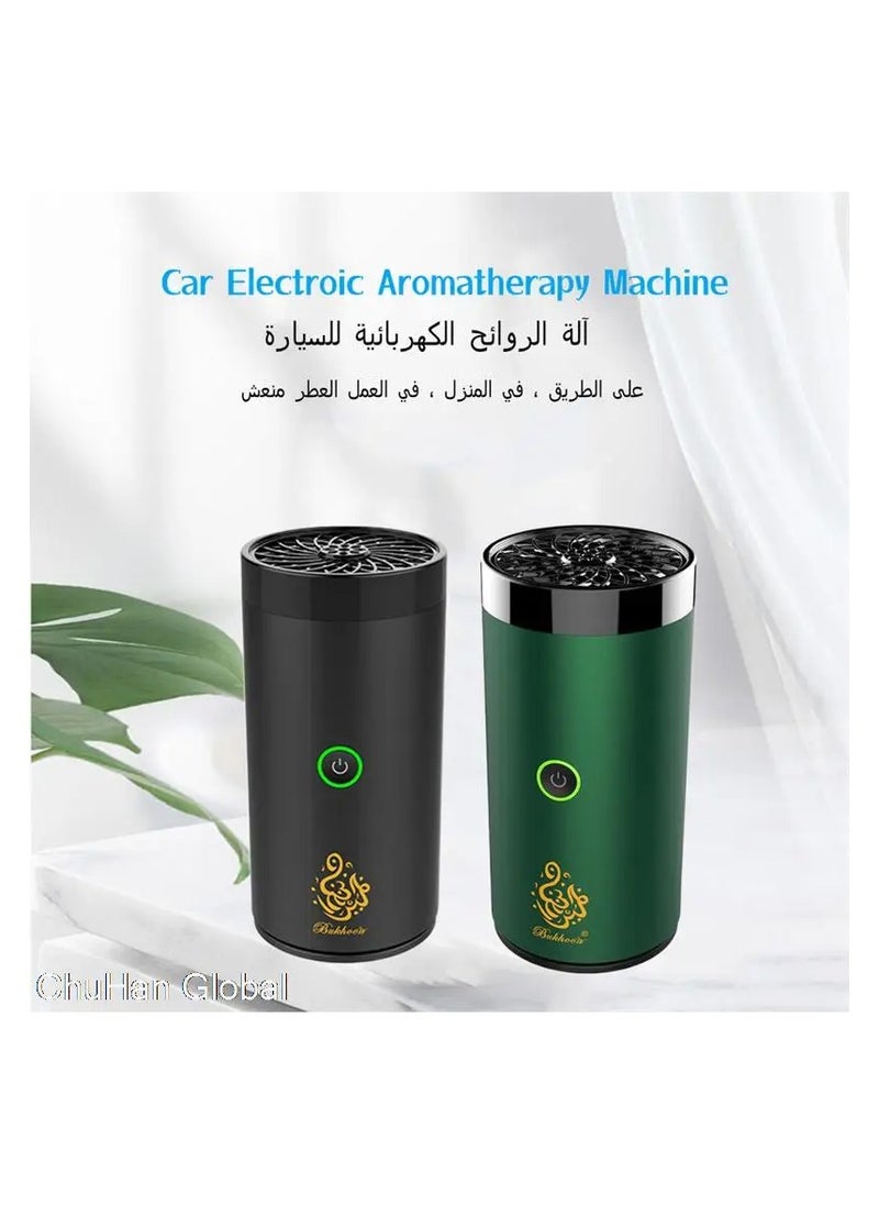 Bukhoor Car USB Type-C Power Rechargeable Incense Burner  Incense Burner Decorations Home and Office Fragrance 16.4x9.6x9.4 cm Black  - Image 4