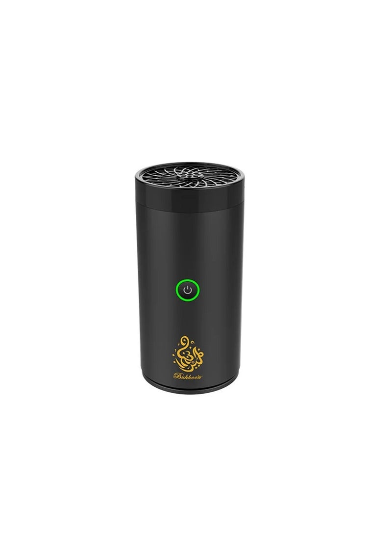 Bukhoor Car USB Type-C Power Rechargeable Incense Burner  Incense Burner Decorations Home and Office Fragrance 16.4x9.6x9.4 cm Black  - Image 1