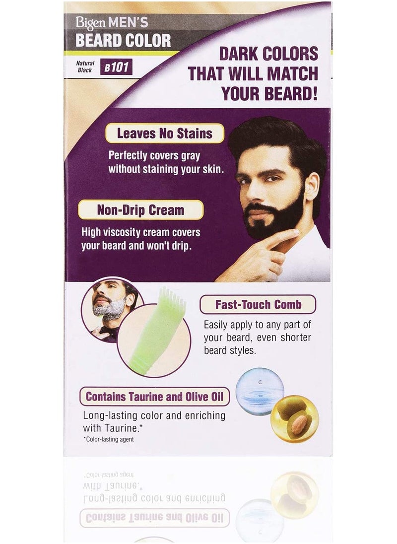 Bigen Mens Beard Colour Natural Black B101  - Image 3