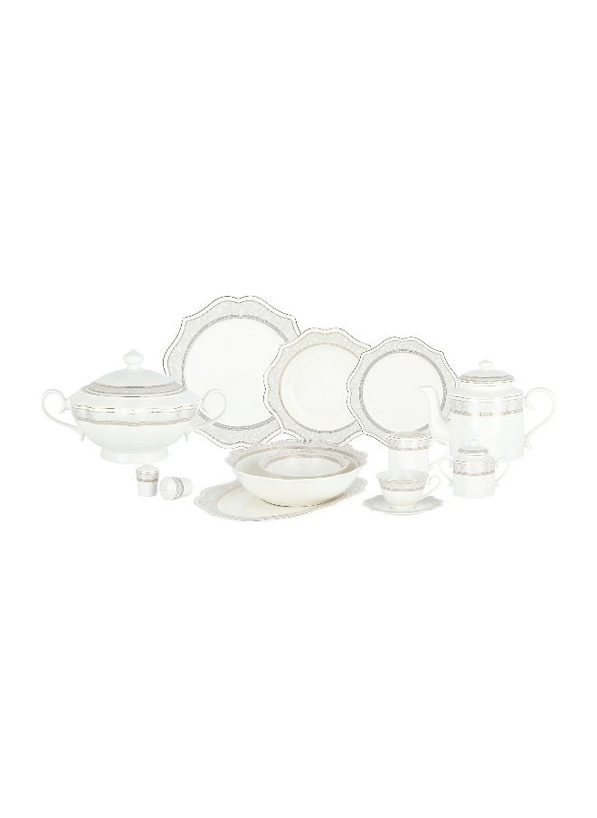 La Mesa La Mesa grey bone porcelain dinner set 47 pcs  - Image 3
