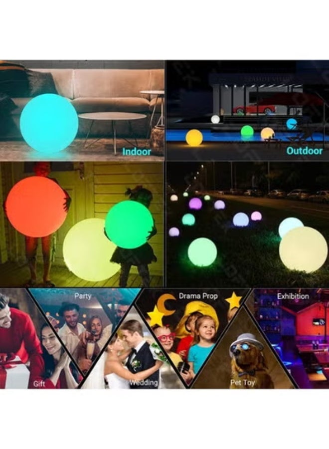 Pool Toy 16 Inflatable LED Light up Beach Ball with Remote 16 Colors Glow Beach Ball/4 Modes, Pool Games for Adults Kids Great for Beach Pool Party Outdoor Games Decorations - Image 5