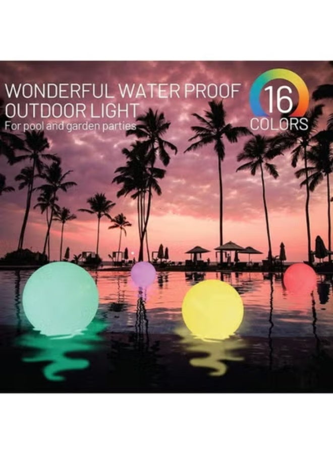 Pool Toy 16 Inflatable LED Light up Beach Ball with Remote 16 Colors Glow Beach Ball/4 Modes, Pool Games for Adults Kids Great for Beach Pool Party Outdoor Games Decorations - Image 4