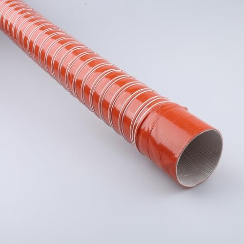 AC PERFORMANCE 2" ID Silicone Flexible Brake Cooling Air Ducting Induction Intake Pipe Hose with Cuff, Length 1 Meter (3.3 Feet) - Image 4