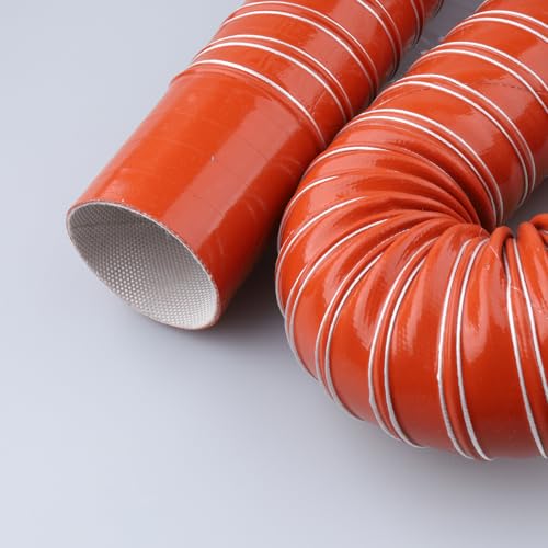 AC PERFORMANCE 2" ID Silicone Flexible Brake Cooling Air Ducting Induction Intake Pipe Hose with Cuff, Length 1 Meter (3.3 Feet) - Image 2