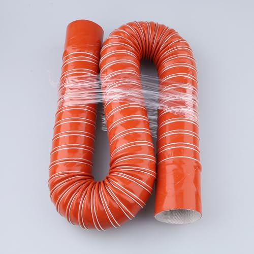 AC PERFORMANCE 2" ID Silicone Flexible Brake Cooling Air Ducting Induction Intake Pipe Hose with Cuff, Length 1 Meter (3.3 Feet) - Image 1