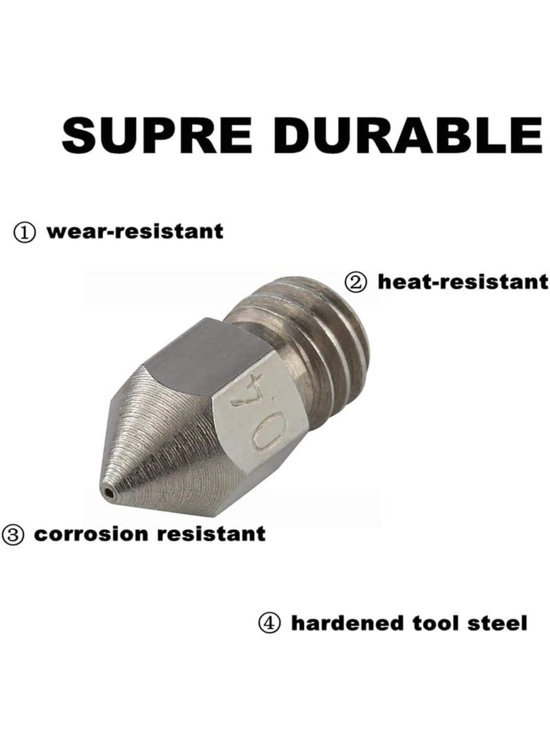 SOLARAE 26PCS 3D Printer Nozzles Cleaning Kit, MK8 3D Printer Extruder Nozzles Compatible with Creality Ender 3 pro-Ender 5 pro-CR-10 and so on Band Cleaning Needles,3D Printer Nozzle Wrench - Image 5