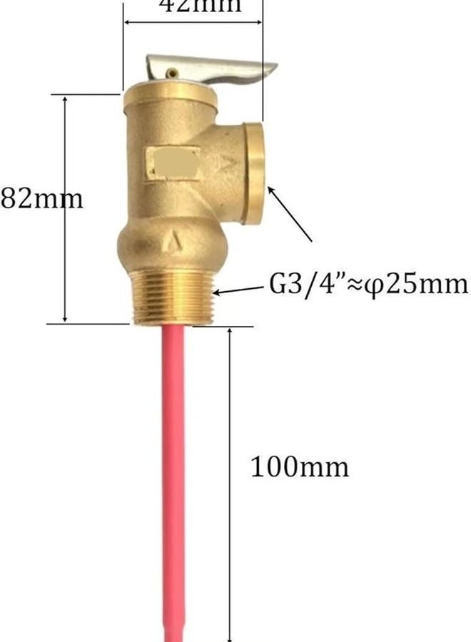 3 4 بوصة صمام أمان النحاس لتخفيف درجة الحرارة والضغط - Image 4