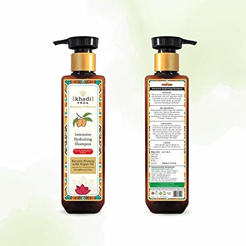 Khadi Veda Shampoo Keratin Protein With Argan Oil For Intensive Hydrating 200 mlPack of 2 - Image 3