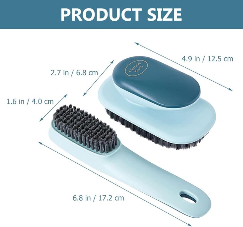 قطعتان من فرشاة التنظيف ذات الشعيرات القاسية لمجموعة إزالة بقع الغسيل والأحذية - Image 2