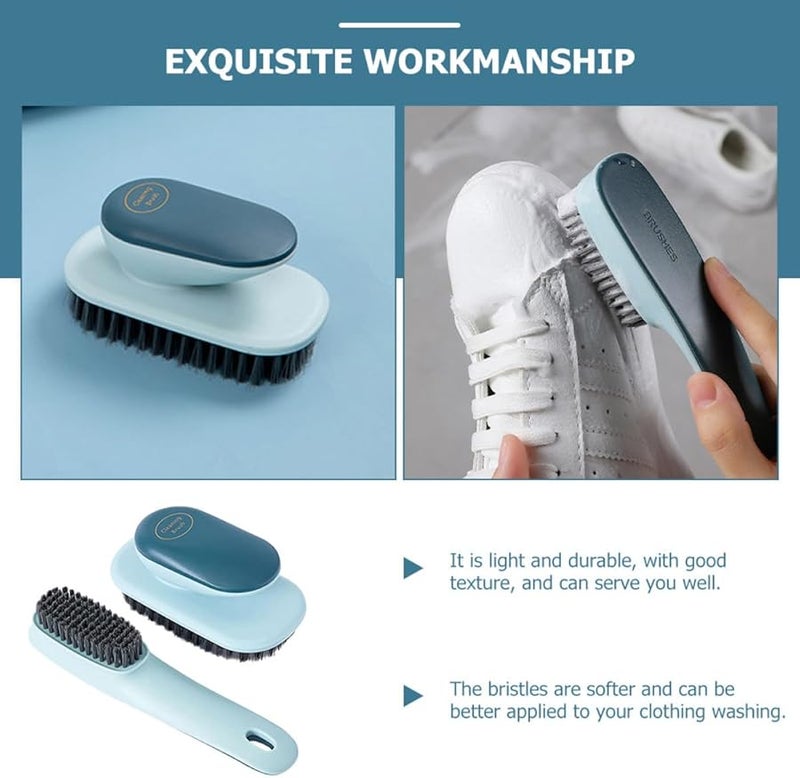 قطعتان من فرشاة التنظيف ذات الشعيرات القاسية لمجموعة إزالة بقع الغسيل والأحذية - Image 4