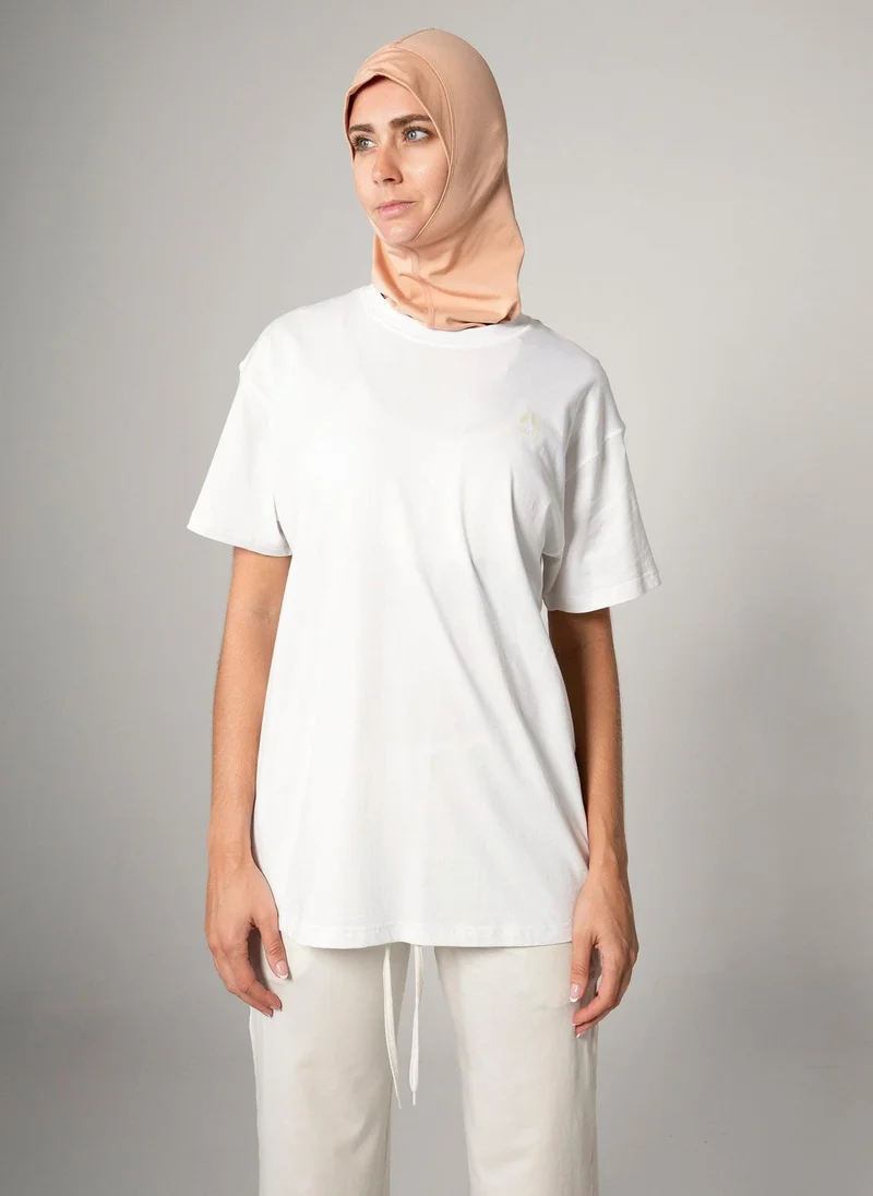 Aora Unisex Season Graphic T-shirt – Lightweight Cotton Tee with Nature-Inspired Print for Casual Wear, Light Training & Everyday Comfort (White)