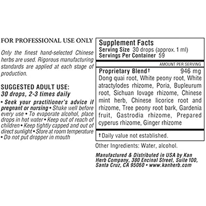 Kan Herb Company Relaxed Wanderer – Traditional Chinese Herbal Formula to Support Mood, Digestion, and Menstrual Balance, Nourishes Blood, Eases Occasional Tension and Fatigue, 1 fl oz - Image 2