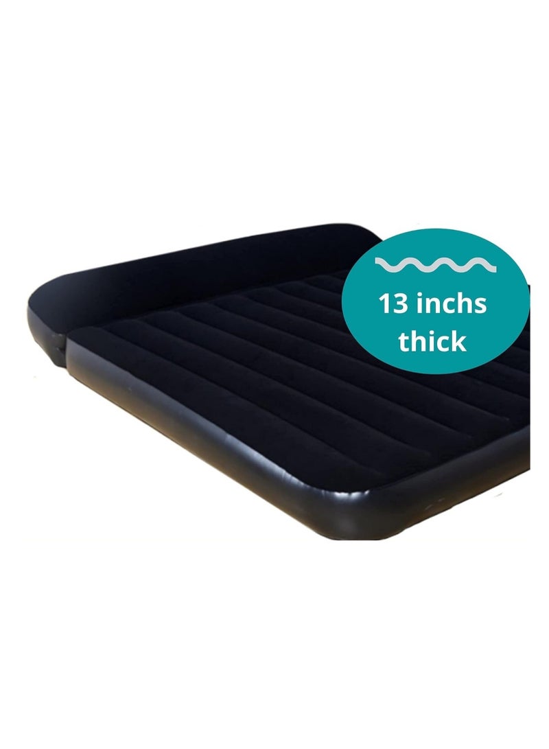 فول جوي مرتبة كوين فاخرة للتخييم كبيرة بعمق 13 انش قابلة للنفخ، أسود - Image 3