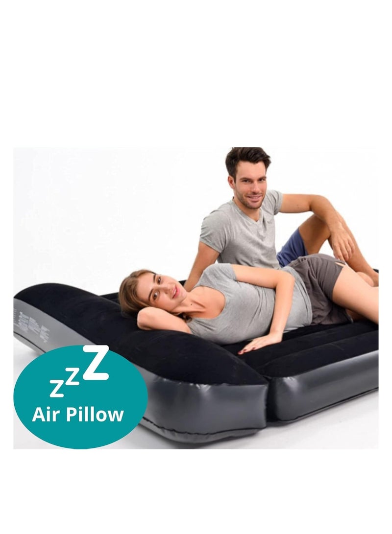 فول جوي مرتبة كوين فاخرة للتخييم كبيرة بعمق 13 انش قابلة للنفخ، أسود - Image 4