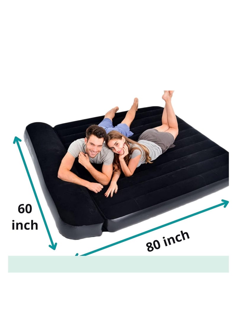 فول جوي مرتبة كوين فاخرة للتخييم كبيرة بعمق 13 انش قابلة للنفخ، أسود - Image 5