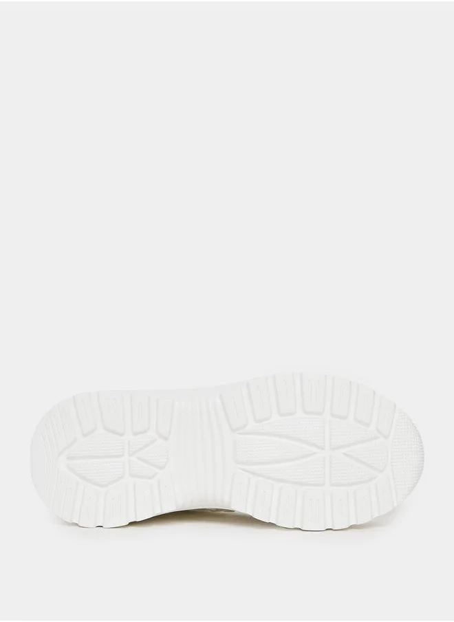 Styli Mesh Web Design Chunky Sneakers
