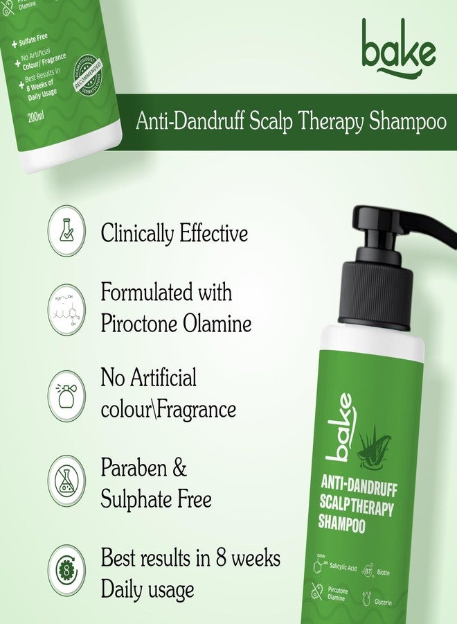 BAKE 2% Salicylic Acid Anti Dandruff Shampoo for Scalp Strengthening, Dry Itchy Scalp, For Men & Women - 200ml - Image 3