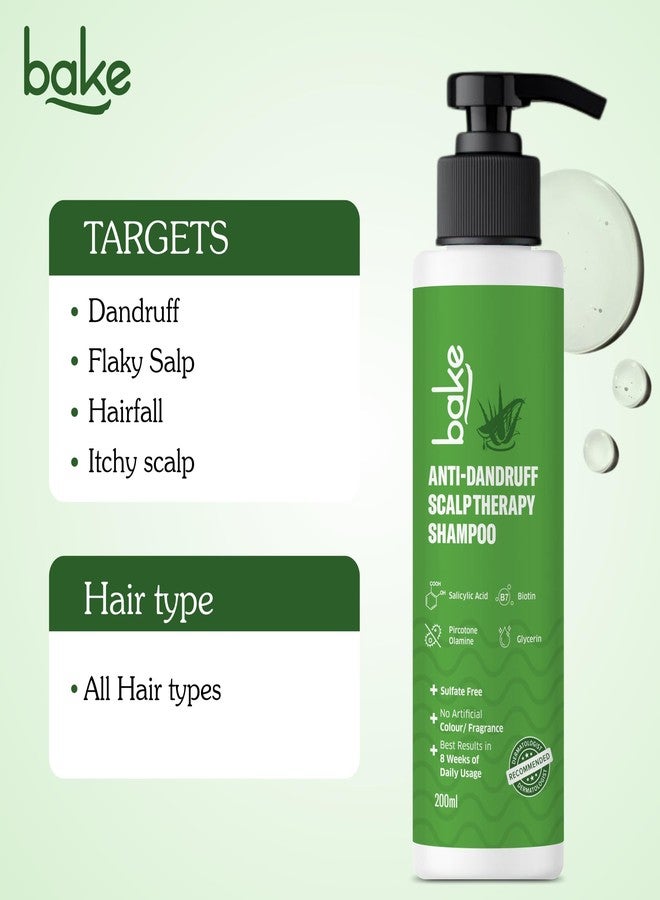 BAKE 2% Salicylic Acid Anti Dandruff Shampoo for Scalp Strengthening, Dry Itchy Scalp, For Men & Women - 200ml - Image 4