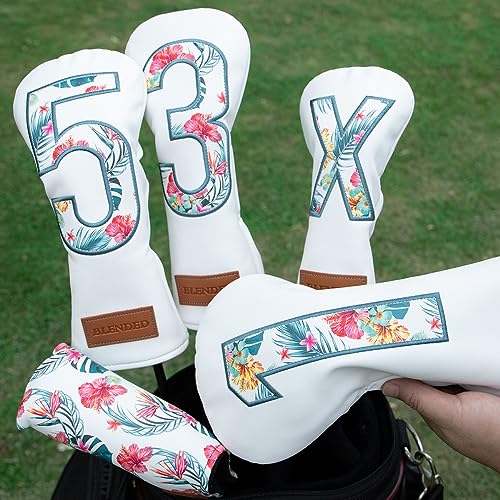 BAIRBRE Golf Club Covers Driver Covers Fairway Wood Headcover Hybrid Cover Leather Mallet Putter Covers Blade Headcovers Golf Head Covers for Most Brand (for Driver) - Image 5