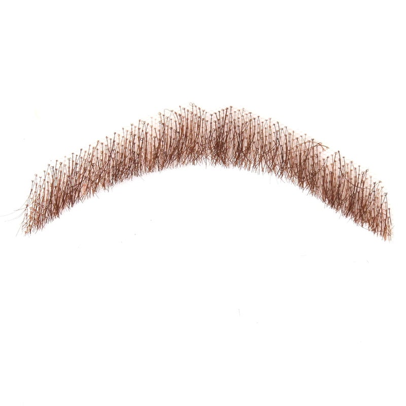 One Pair Mens Fake Face Beard Handtied Lace Beard Human Hair False Beards for Makeup Cosplay PartyBrown