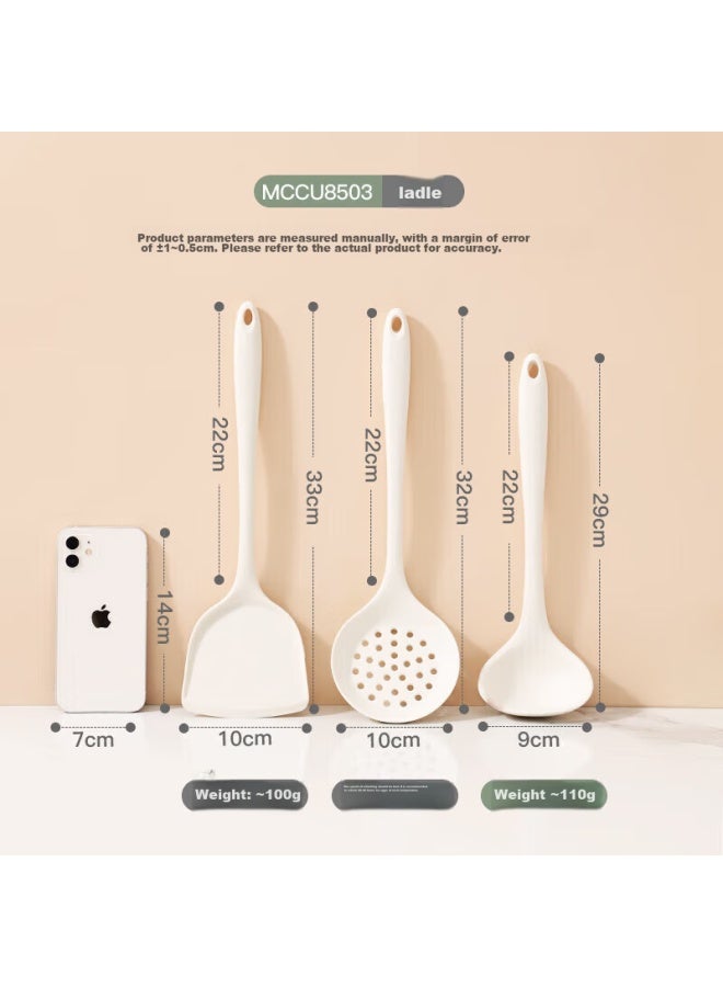 MAX COOK Maxcook Silicone Soup Ladle, Extended Non-stick Pot Soup Spoon, Heat-resistant, High-temperature, Household Large Soup Ladle Mccu8503  - Image 5