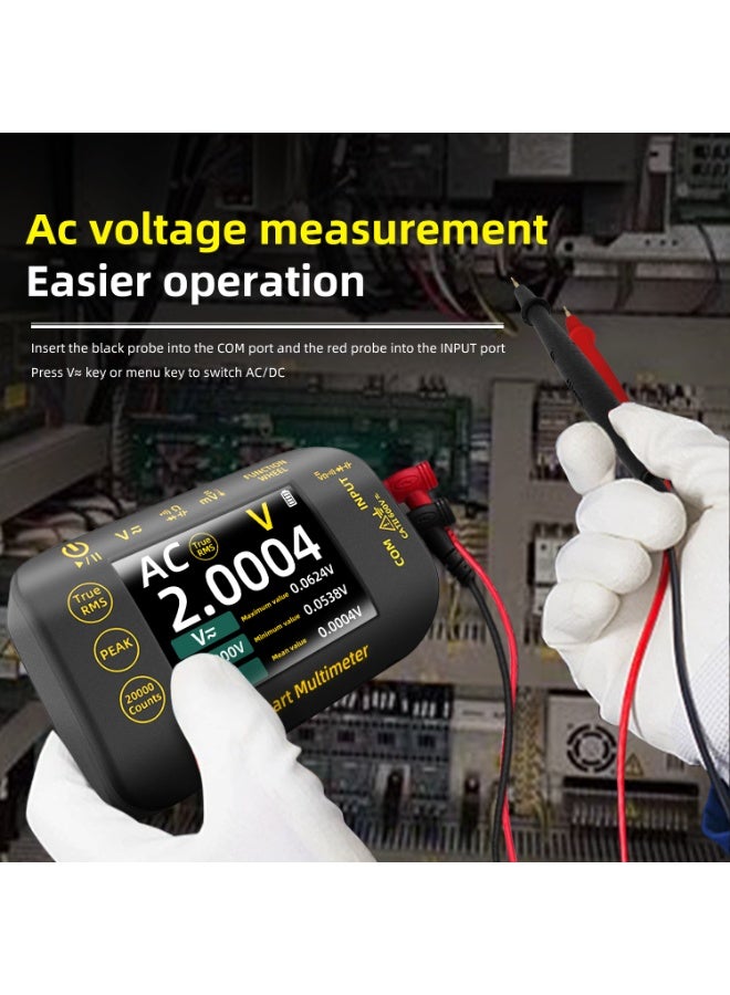 BSIDE S40 high precision photovoltaic multimeter intelligent rechargeable digital anti-burn electrician maintenance multimeter true rms 20000 count 1000V dc ac voltage multimeter 2.8 inch mini colour lcd multimeter - Image 4