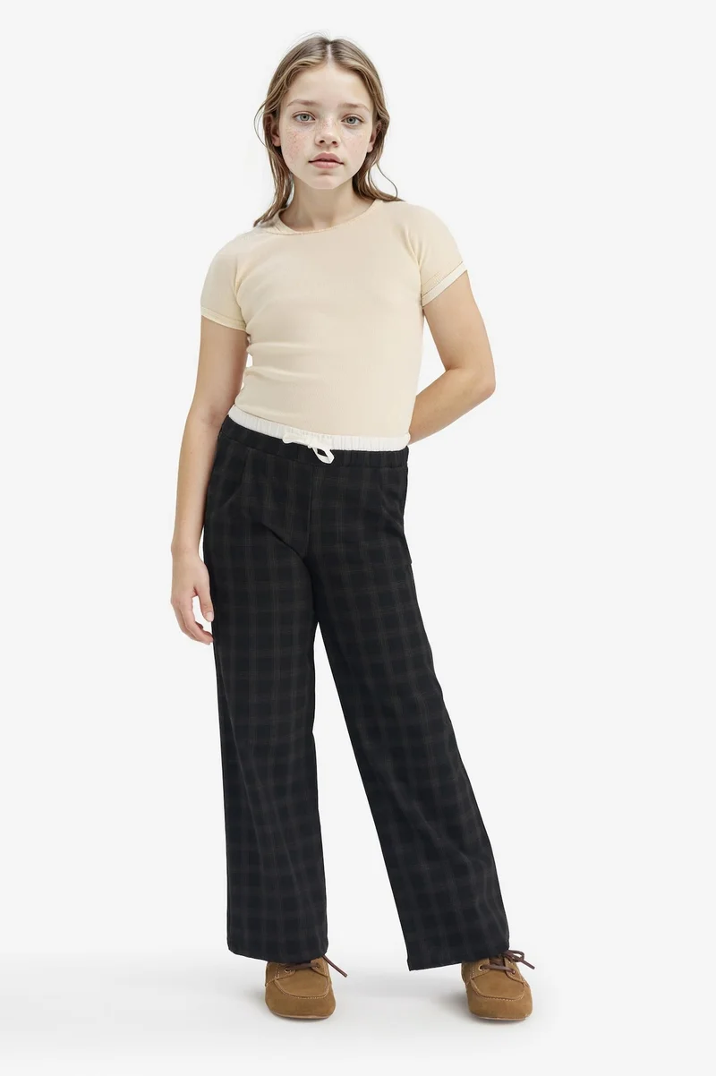 Defacto Girl Wide Leg Poplin Trousers