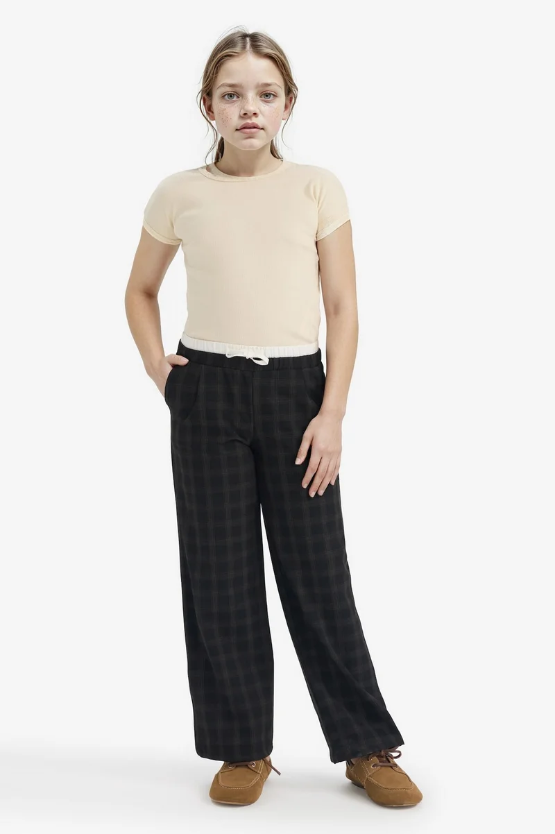 Defacto Girl Wide Leg Poplin Trousers