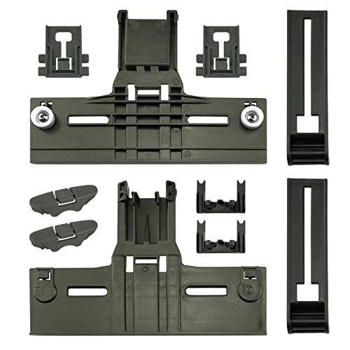 Funmit W10350376 Dishwasher Top Rack Adjuster Part Repair Kit (10pcs) with Upgraded W10195840 & W10195839 & W10250160 & W10508950 Upper Parts Replacement for Whirlpool Kenmore Dishwasher - Image 1