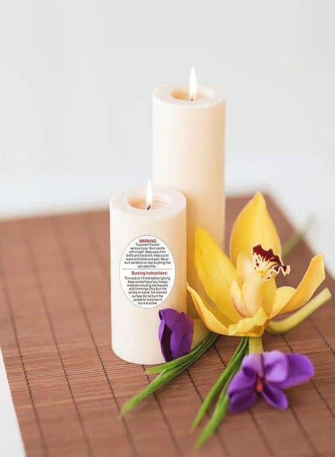 Vshinic 1000 Pcs Candle Warning Labels - Safety Stickers for Candle Making DIY Jars & Tins (White, 1.5 inch Round, For Jars/Tins) - Image 4