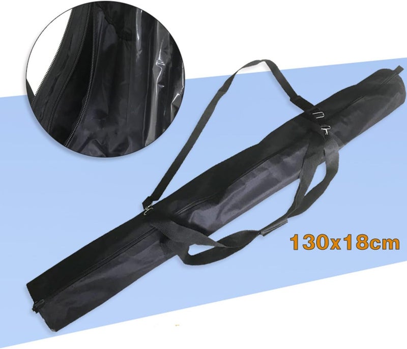 eWINNER 60cm/80cm/100cm/120cm Carrying Bag Padded Bag For Boom Stand Heavy Duty Light Tripod Studio Kit Tripod Camera Monopod Tripod Carrying Case, Black, 130CM, Carrying Case - Image 2