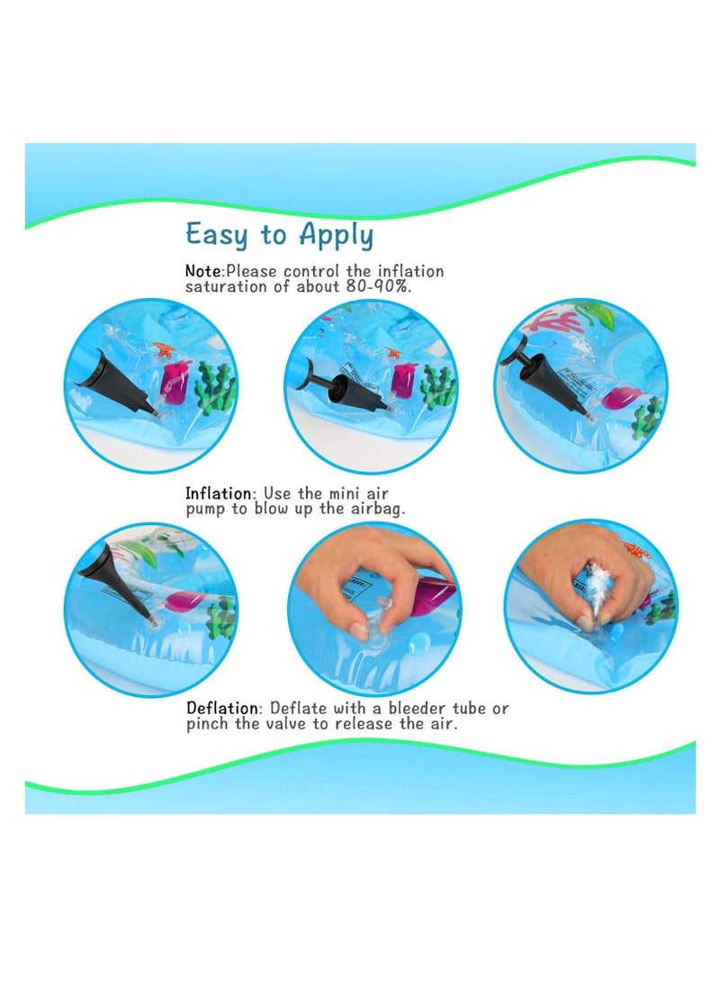 Y&D Baby Pool Float, Swimming Ring, Float with Safety Seat for Toddler, Newborn Learn to Swim Inflatable Trainer (Blue)  - Image 4