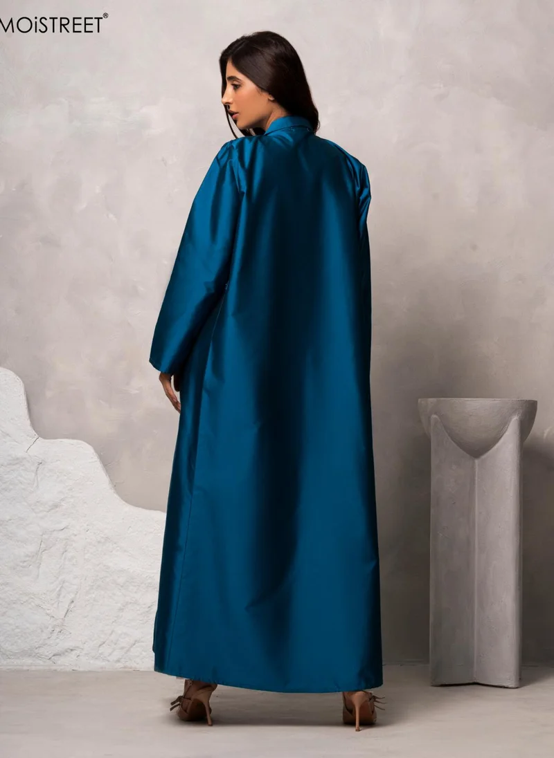 Moistreet  MOiSTREET Handmade Victoria Satin Abaya for Women | Best Price UAE