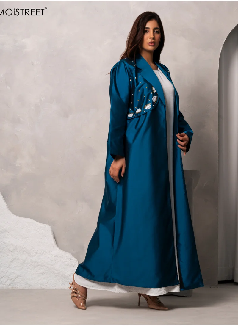 Moistreet MOiSTREET Handmade Victoria Satin Abaya