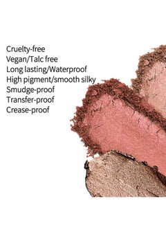 Vodisa Eyeshadow Stick Cream Eyeshadow Pencil Crayon Smooth High Pigmented Eye Shadow Pen Waterproof Long Lasting Highlighter Eye Makeup Set Rose Gold Shimmer  - Image 4