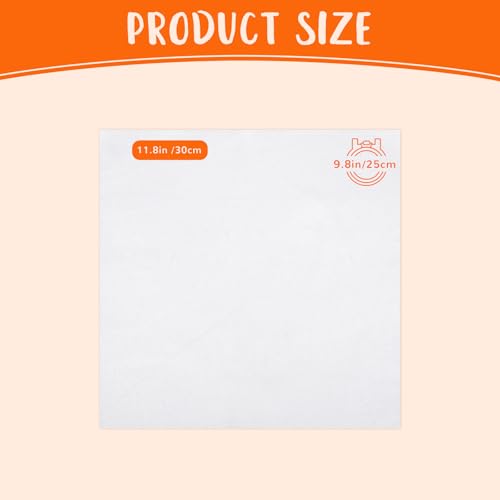 Nitelemn 10 PCS Embroidery Fabric, Pre-Cut White Natural Cotton Embroidery Cloth Fabric, Embroidery Cloth Squares for Embroidery Garment Craft (11.8 × 11.8 Inch) - Image 2