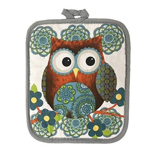 American Linen Owl Set Oven Mitts and Pot Holders - Kitchen Towels and Dish Cloths Sets - Oven Mitts - Tea Towels - Dish Cloths Set - Image 2