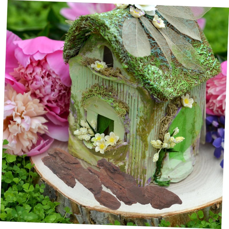 Healifty DIY Rustic Tree Bark Model Material Bag for Sand Table Scenery Authentic Woodland Backdrop for Detailed Landscape and Railway Diorama Crafting - Image 5