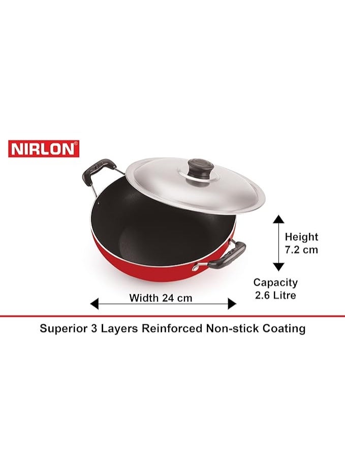 NIRLON Kitchen Aluminium Non Stick Cookware Sets Combo Kitchen Cooking Vessels - Image 3
