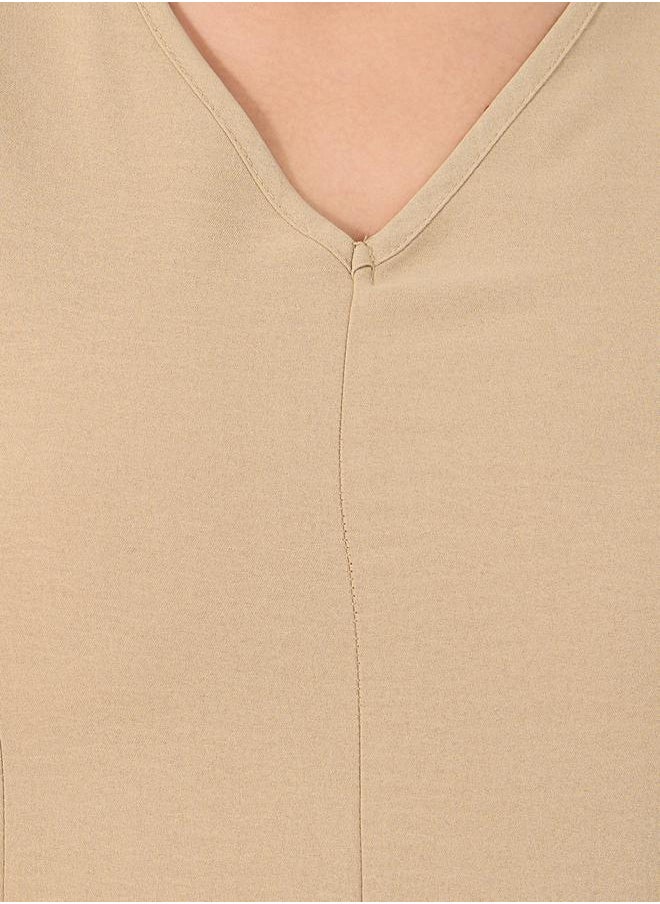 Styli Tie-Up Back Detail Pompom Edge Jalabiya  - Image 3