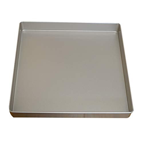 Mingcao Nonstick Square Baking Pan, 11x11 Inch Carbon Steel Cake Baking Sheet, Cookies Bakeware for Oven Baking Gold - Image 1