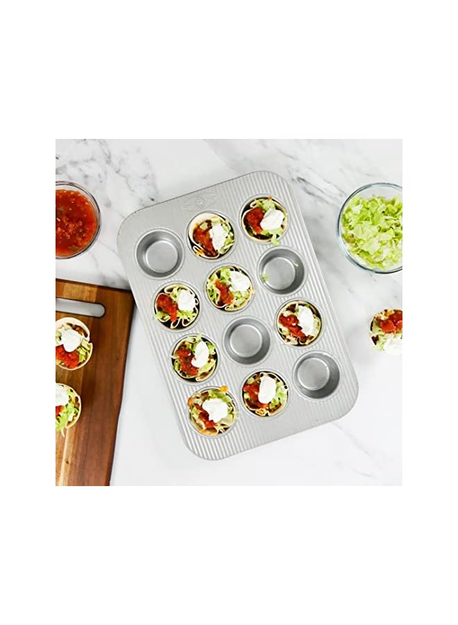USA Pan Pan Bakeware Cupcake and Muffin Pan 12-Well 1200MF - Image 4