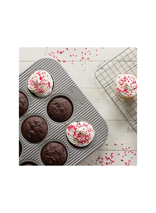 USA Pan Pan Bakeware Cupcake and Muffin Pan 12-Well 1200MF - Image 3
