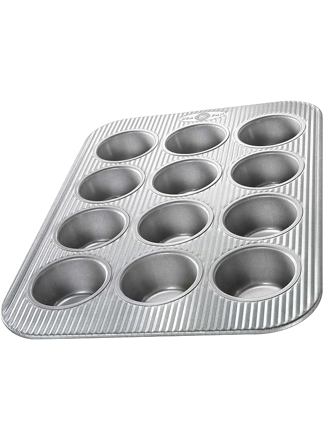 USA Pan Pan Bakeware Cupcake and Muffin Pan 12-Well 1200MF - Image 1