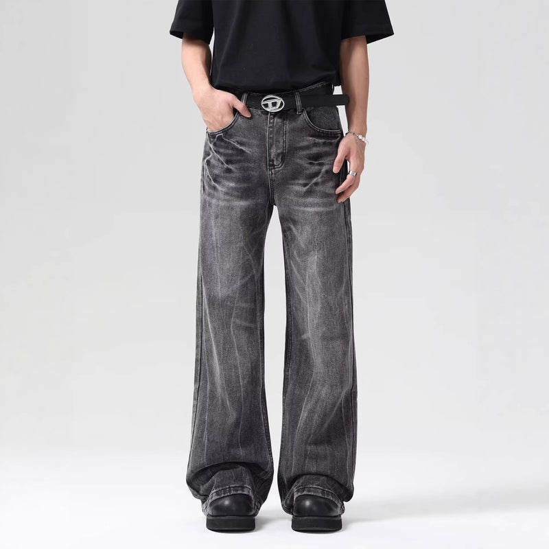Unisex Classic Denim Jeans Loose Fit Daily Outdoor Wear - Image 3