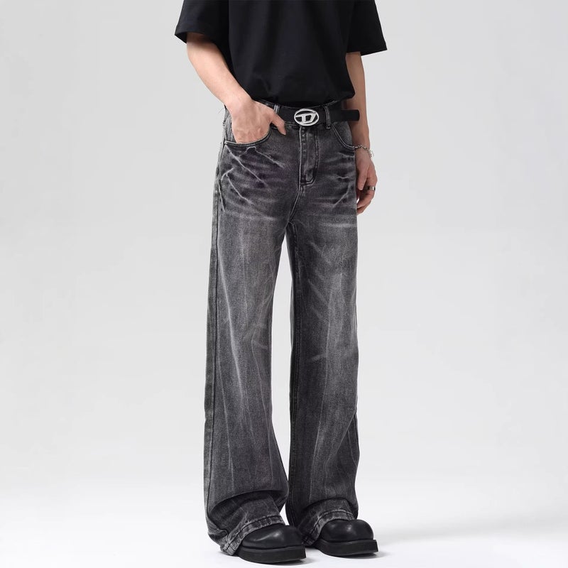 Unisex Classic Denim Jeans Loose Fit Daily Outdoor Wear - Image 5